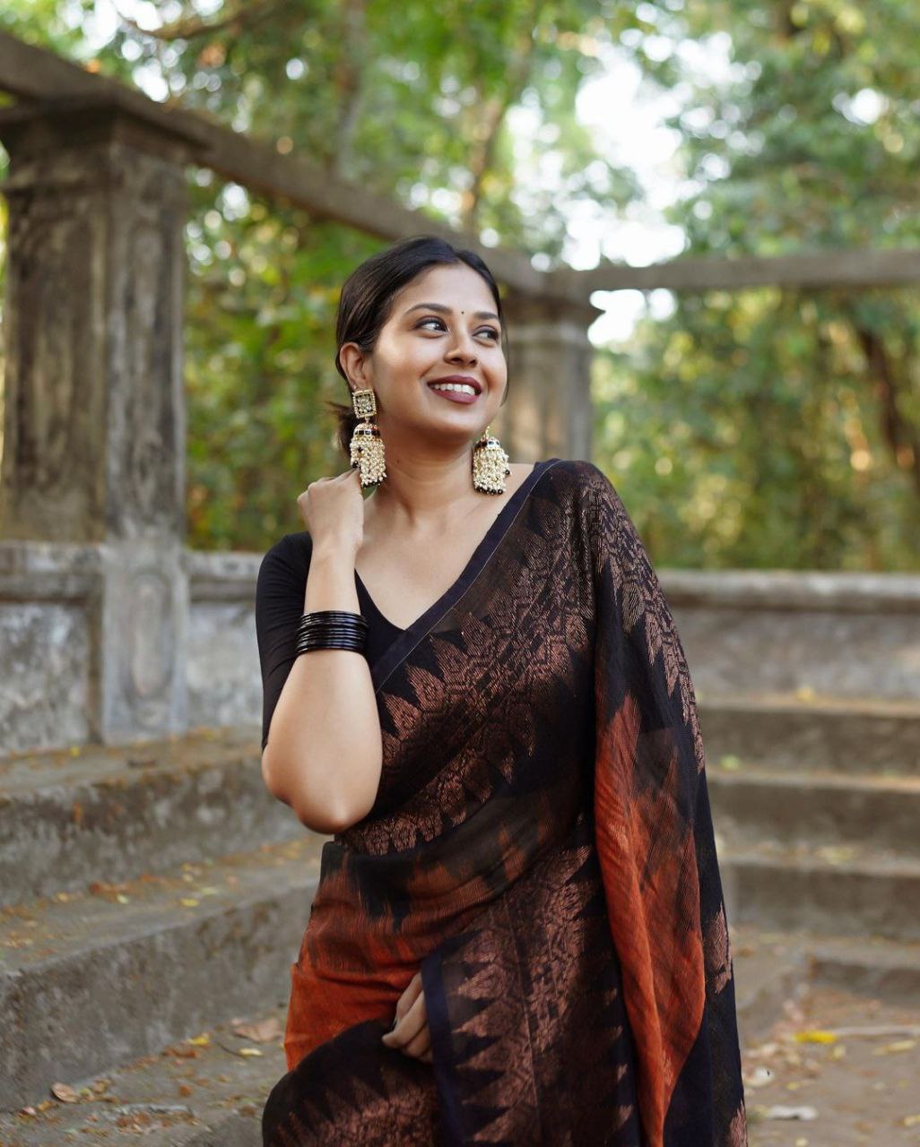 Soothing Orange Soft Silk Saree With Reassuring Blouse Piece