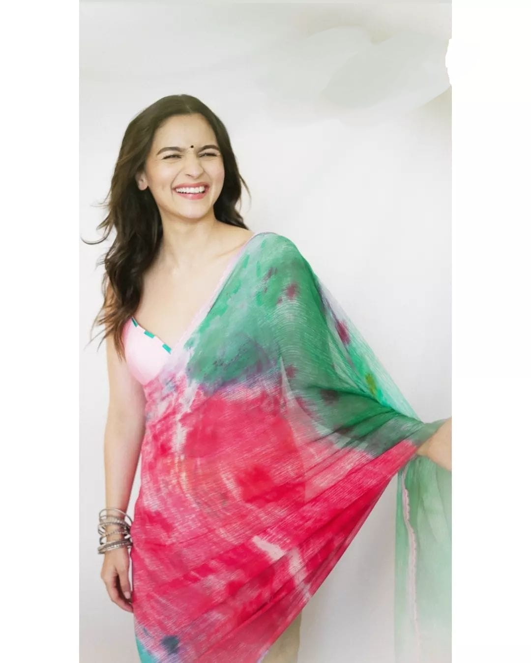 Charisma 1-Minute Ready To Wear Multicolour Georgette Saree