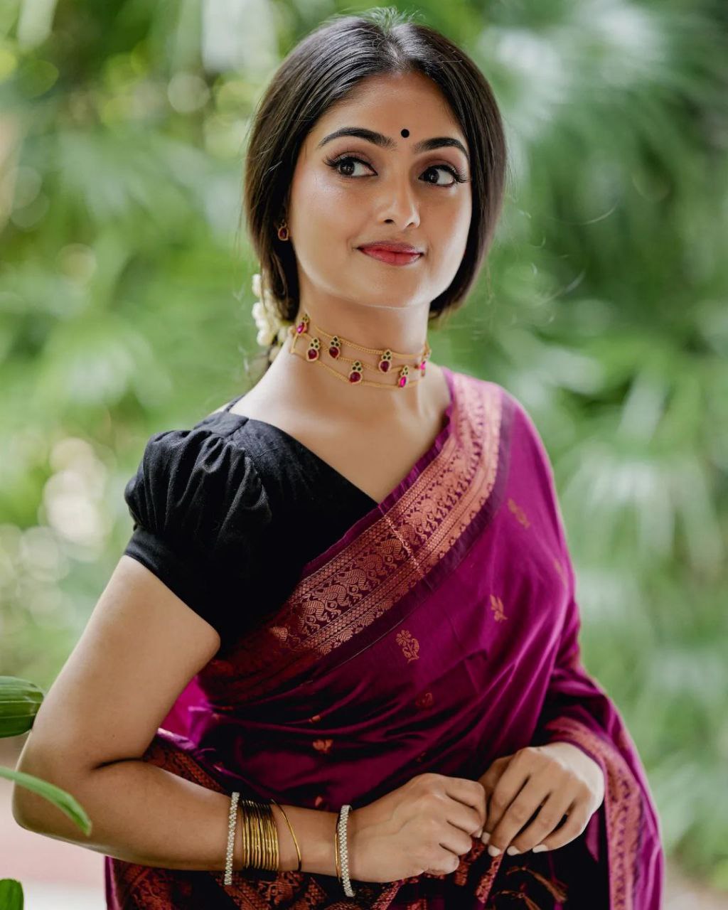 Silvery Purple Soft Silk Saree With Longevity Blouse Piece
