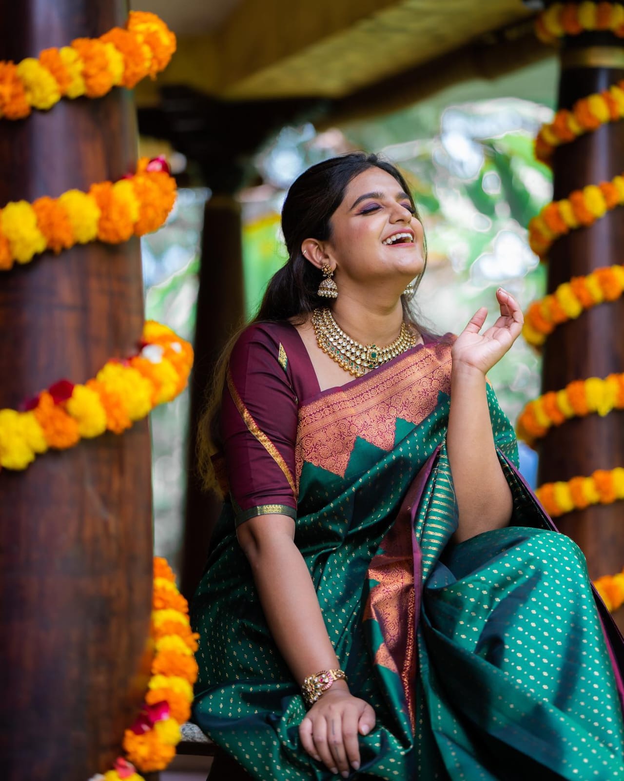 Sparkling Green Soft Silk Saree With Captivating Blouse Piece